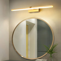 Gouden Stickvormige Badverlichting Eenvoudige Metaal LED Vanity Lichtarmatuur voor Badkamer