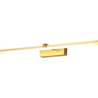 Gouden Stickvormige Badverlichting Eenvoudige Metaal LED Vanity Lichtarmatuur voor Badkamer