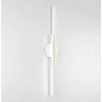 Elgo Moderne Nordic Schijf/Lineaire Metalen LED Wandlamp, Zwart/Wit