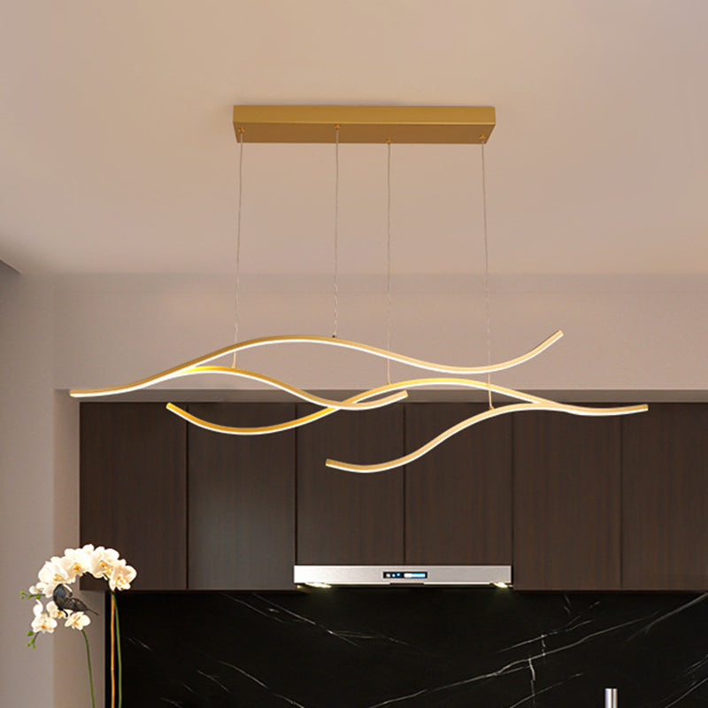 Eenvoudige Bare Branch Metalen Hanglamp LED Eilandverlichting voor Open Keuken