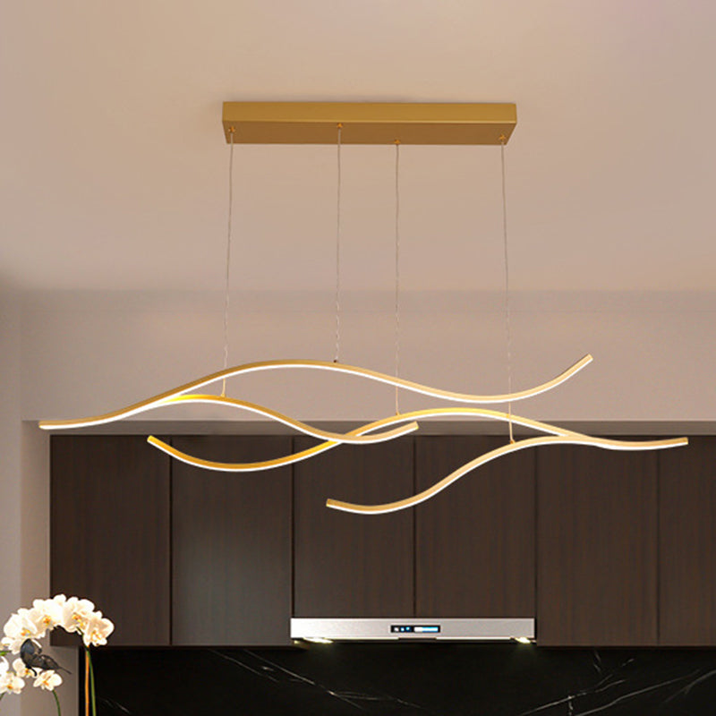 Eenvoudige Bare Branch Metalen Hanglamp LED Eilandverlichting voor Open Keuken