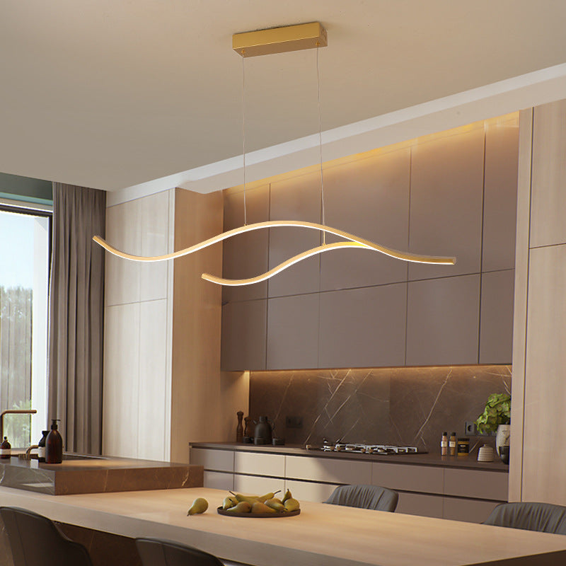 Eenvoudige Bare Branch Metalen Hanglamp LED Eilandverlichting voor Open Keuken