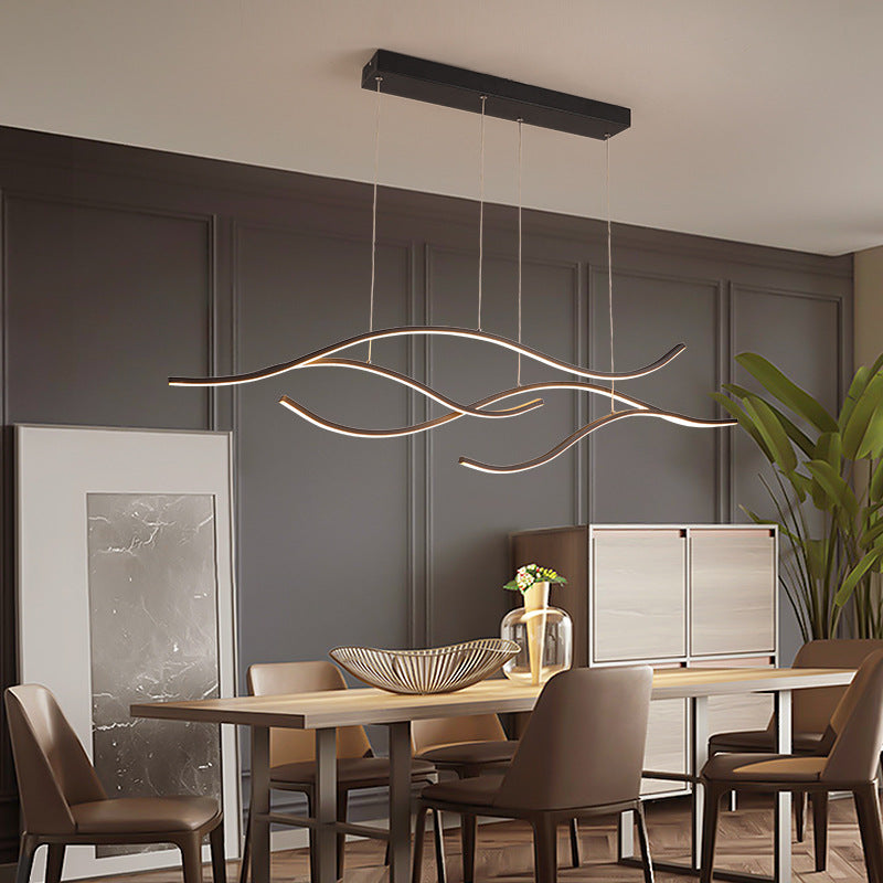 Eenvoudige Bare Branch Metalen Hanglamp LED Eilandverlichting voor Open Keuken