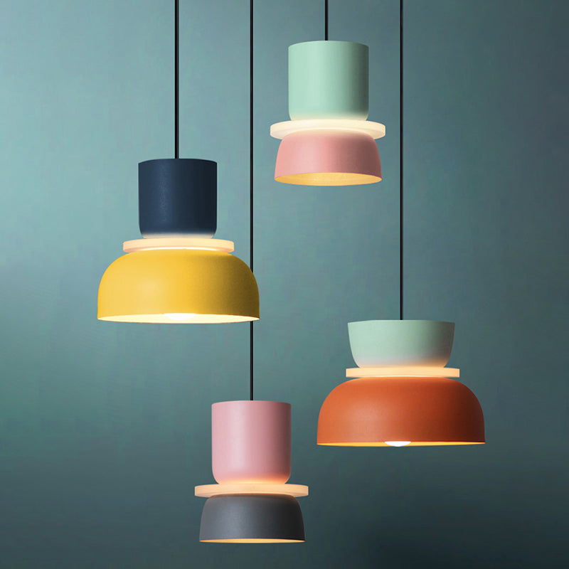 Moderne Hedendaagse Hanglamp Kleurige Macaron LED Hanglamp