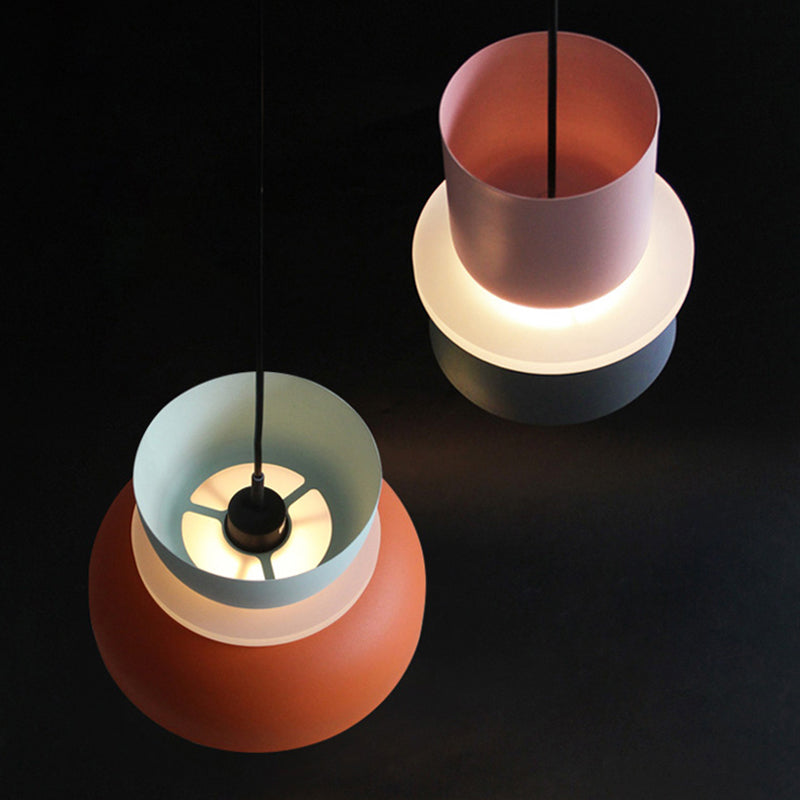 Moderne Hedendaagse Hanglamp Kleurige Macaron LED Hanglamp