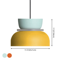 Moderne Hedendaagse Hanglamp Kleurige Macaron LED Hanglamp