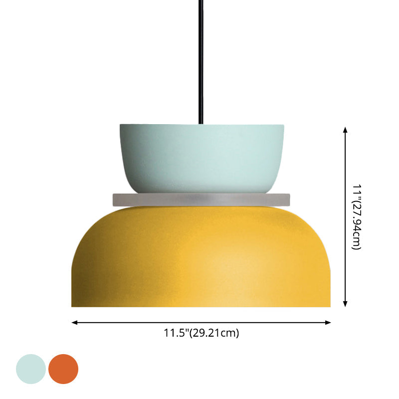 Moderne Hedendaagse Hanglamp Kleurige Macaron LED Hanglamp