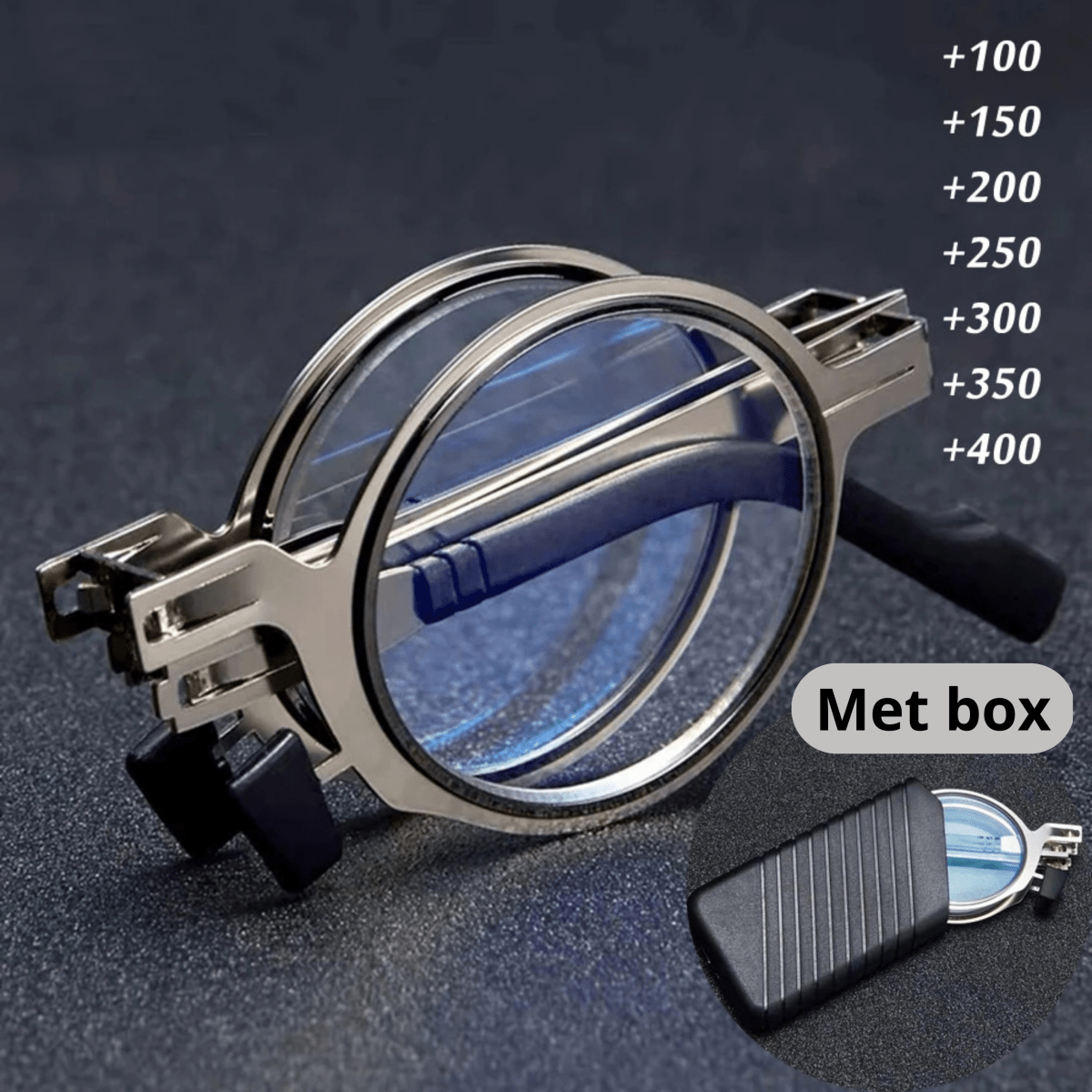 EYEZ – Opvouwbare Leesbril met Blauwlichtfilter & Compact Etui