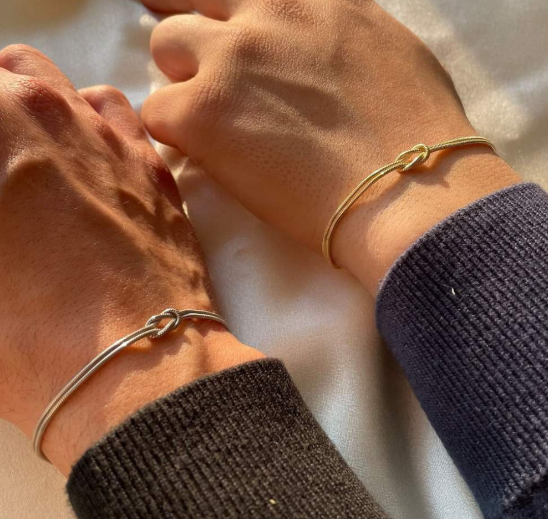 Armbandenset voor Dames en Heren – Minimalistisch Ontwerp met Verstelbare Pasvorm