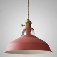 Macarons Industriële Schuur Schaduw Hanglamp Metaal 1-Licht Hangverlichting Voor Restaurant