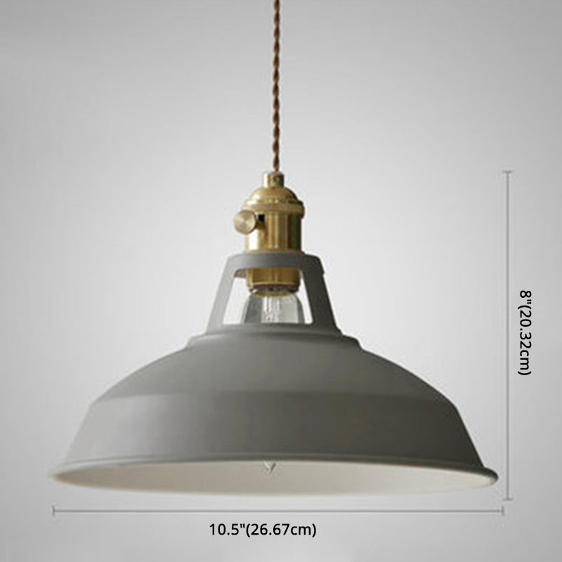 Macarons Industriële Schuur Schaduw Hanglamp Metaal 1-Licht Hangverlichting Voor Restaurant
