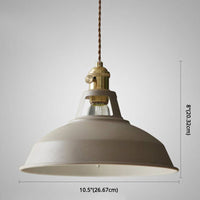 Macarons Industriële Schuur Schaduw Hanglamp Metaal 1-Licht Hangverlichting Voor Restaurant