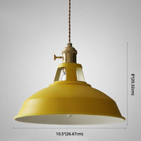 Macarons Industriële Schuur Schaduw Hanglamp Metaal 1-Licht Hangverlichting Voor Restaurant