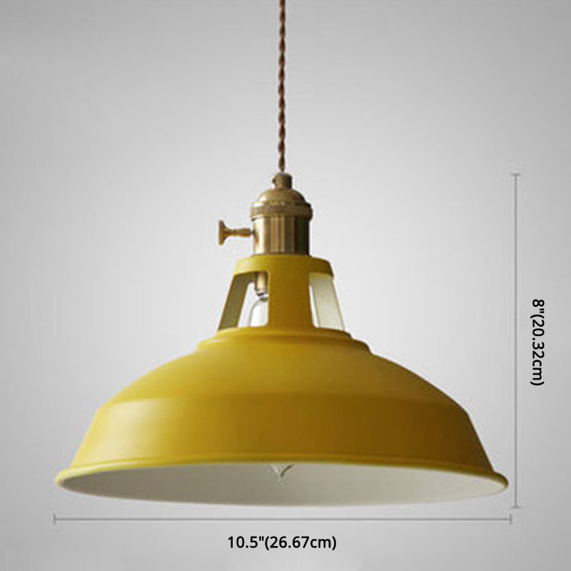 Macarons Industriële Schuur Schaduw Hanglamp Metaal 1-Licht Hangverlichting Voor Restaurant