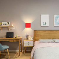 Miren Moderne Vierkante Wandlamp 5-Kleuren. Slaapkamer