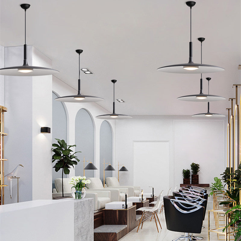 Vliegende Schotel LED Hanglamp Noviteit Minimalistisch Metaal Restaurant Hangpendel