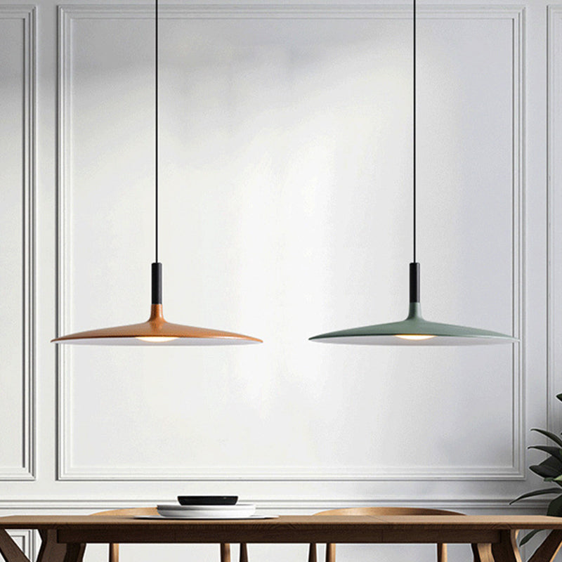 Vliegende Schotel LED Hanglamp Noviteit Minimalistisch Metaal Restaurant Hangpendel