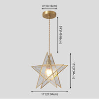 Hanglamp Tiffany-stijl met glazen schaduw en messing plafondplaat