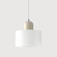 Vintage Hanglamp met Glazen Kap en Verstelbaar Snoer voor een Gezellige Sfeer