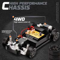 Ultimate 1:24 RC Driftcar met LED-wielen – Oplaadbaar 4WD race speelgoed
