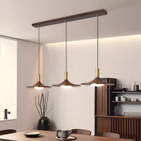 Noordse Stijl Walnoot-Finish IJzeren Hanglamp