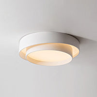 Witte Metalen Circulaire Inbouw Plafondlamp Nordic Stijl LED Inbouwverlichting voor Slaapkamer