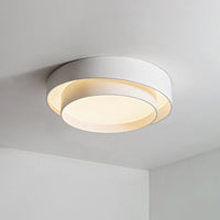 Witte Metalen Circulaire Inbouw Plafondlamp Nordic Stijl LED Inbouwverlichting voor Slaapkamer