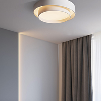 Witte Metalen Circulaire Inbouw Plafondlamp Nordic Stijl LED Inbouwverlichting voor Slaapkamer