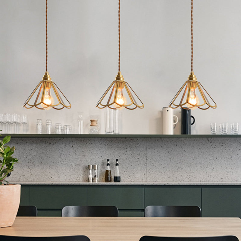 IJsheldere Glazen Lampenkap Hanglamp 1 Licht Tiffany-Stijl Hangende Verlichtingsarmatuur voor Slaapkamer