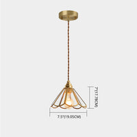 IJsheldere Glazen Lampenkap Hanglamp 1 Licht Tiffany-Stijl Hangende Verlichtingsarmatuur voor Slaapkamer
