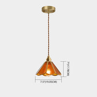 IJsheldere Glazen Lampenkap Hanglamp 1 Licht Tiffany-Stijl Hangende Verlichtingsarmatuur voor Slaapkamer