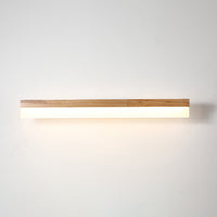 Moderne Badkamer Vanity Licht Houten LED Vanity Lichtarmaturen in Acryl Schaduw
