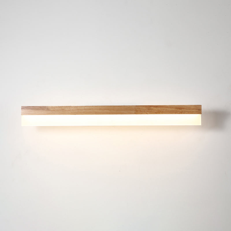 Moderne Badkamer Vanity Licht Houten LED Vanity Lichtarmaturen in Acryl Schaduw