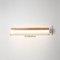 Moderne Badkamer Vanity Licht Houten LED Vanity Lichtarmaturen in Acryl Schaduw