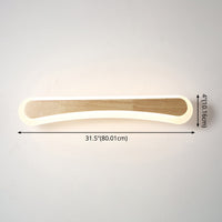 Moderne Badkamer Vanity Licht Houten LED Vanity Lichtarmaturen in Acryl Schaduw