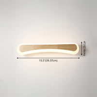 Moderne Badkamer Vanity Licht Houten LED Vanity Lichtarmaturen in Acryl Schaduw