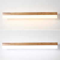 Moderne Badkamer Vanity Licht Houten LED Vanity Lichtarmaturen in Acryl Schaduw