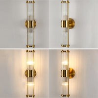 Binnenverlichting Wandlamp 2 Koppen Kristal LED Badkamer Vanity Verlichting in Gouden Afwerking