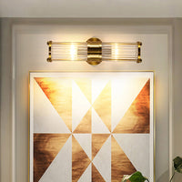 Binnenverlichting Wandlamp 2 Koppen Kristal LED Badkamer Vanity Verlichting in Gouden Afwerking