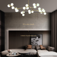Boomtak Hanglamp Minimalistische Metalen Eetkamer Chandelier met Witte Glazen Kap