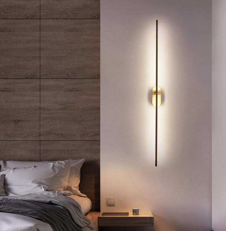 Lineaire Strip Wandverlichting Moderne Metalen Wandlamp voor Slaapkamer Woonkamer