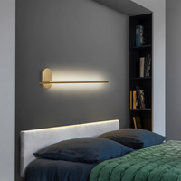 Lineaire Strip Wandverlichting Moderne Metalen Wandlamp voor Slaapkamer Woonkamer