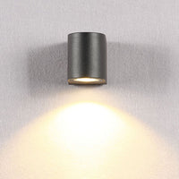 Tavon Minimalistische Metalen Vierkante Buitenwandlamp, Zwart
