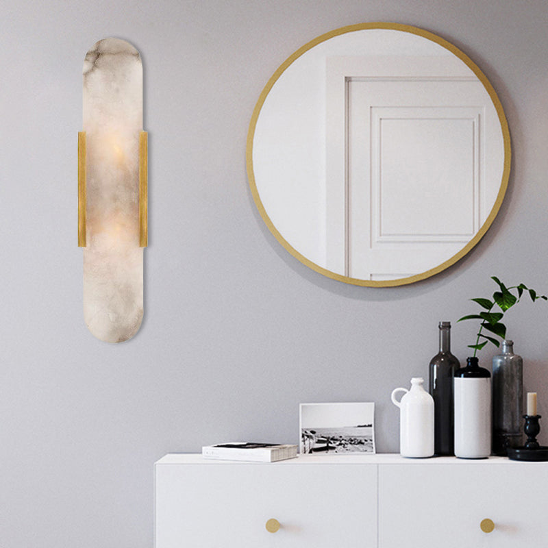 2 Lampen Bar Flush Mount Koloniaal Goud/Zwart Marmer Wandlamp Verlichting voor Eetkamer
