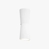 Laxor Minimalistische Fakkel Metaal Buiten Wandlamp Waterdicht, Zwart/Wit