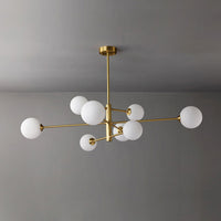 Truva Lustre Moderne Bollen. Koper/Glas. Zwart/Koper. Woonkamer
