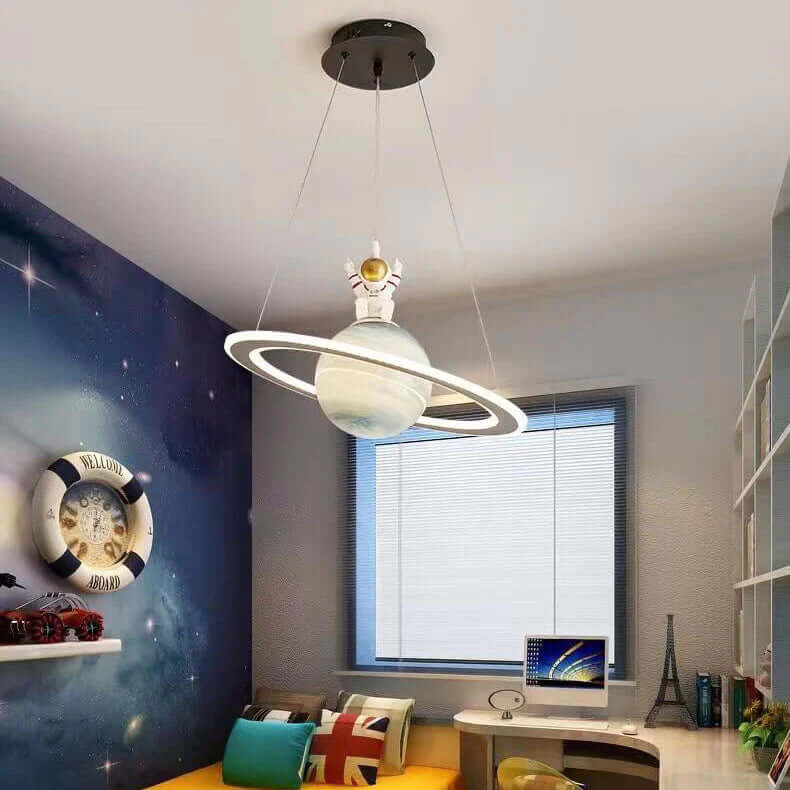 Kinder LED Hanglamp in Planeetstijl – Magische Sfeer