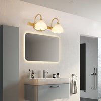 Blossom Badkamer Vanity Spiegel Licht Traditionele Metaal LED 2/3/4 Koppen Messing Wandlamp