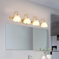 Blossom Badkamer Vanity Spiegel Licht Traditionele Metaal LED 2/3/4 Koppen Messing Wandlamp