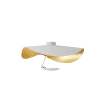 Jexie Plafondlamp Blad Modern Zwart/Goud Woonkamer Slaapkamer